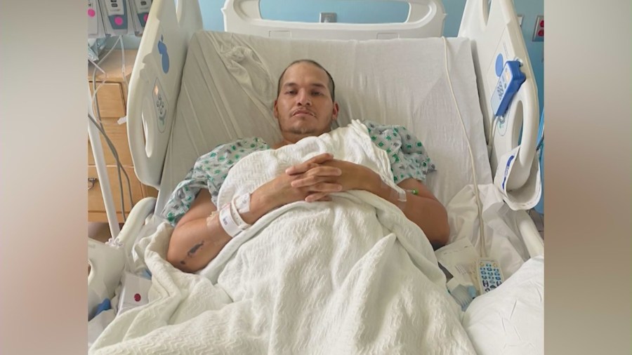 Luis and Ivan Pineda remain hospitalized in the ICU after a gunman shot them on a Hemet street on August 14, 2024. (Pineda Family)