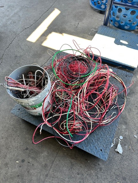 Photos shared by L.A. City Council President Paul Krekorian show hundreds of pounds of stolen metal that were recovered from three recycling centers in North Hollywood in August 2024.