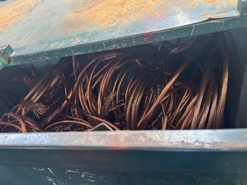 Photos shared by L.A. City Council President Paul Krekorian show hundreds of pounds of stolen metal that were recovered from three recycling centers in North Hollywood in August 2024.