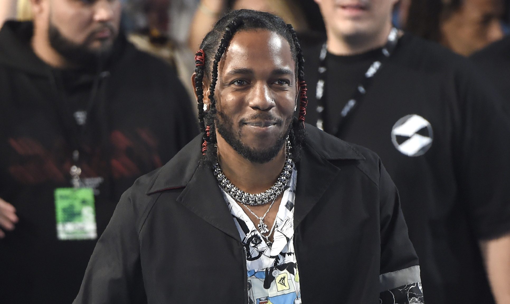 Kendrick Lamar arrives at the MTV Video Music Awards, on Aug. 27, 2017, in Inglewood, Calif. (Photo by Chris Pizzello/Invision/AP, File)