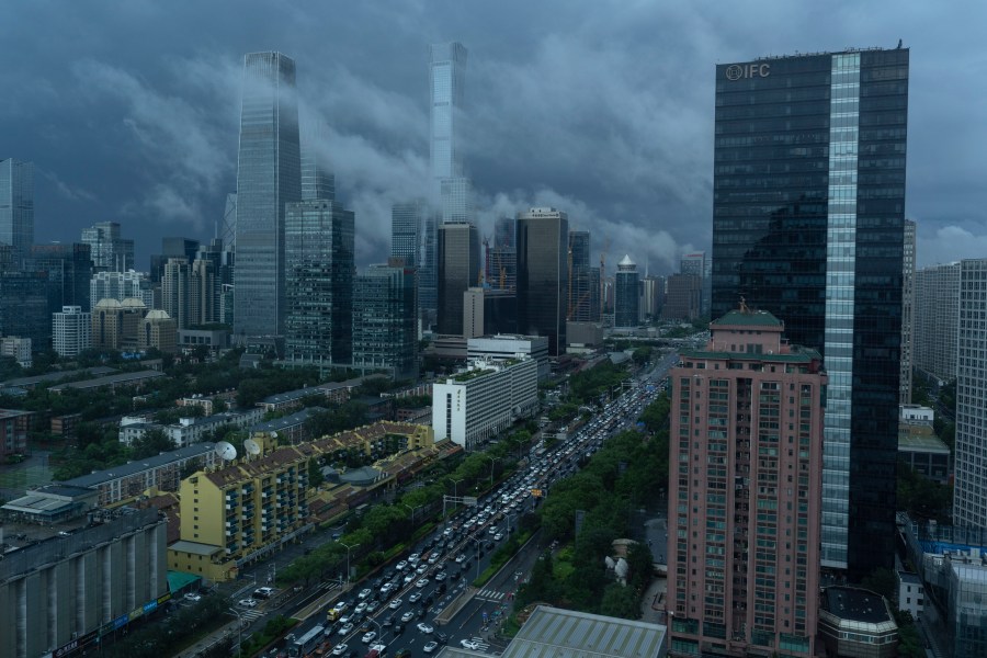 FILE -A view of the Central Business District in Beijing, July 30, 2024. (AP Photo/Ng Han Guan, File)