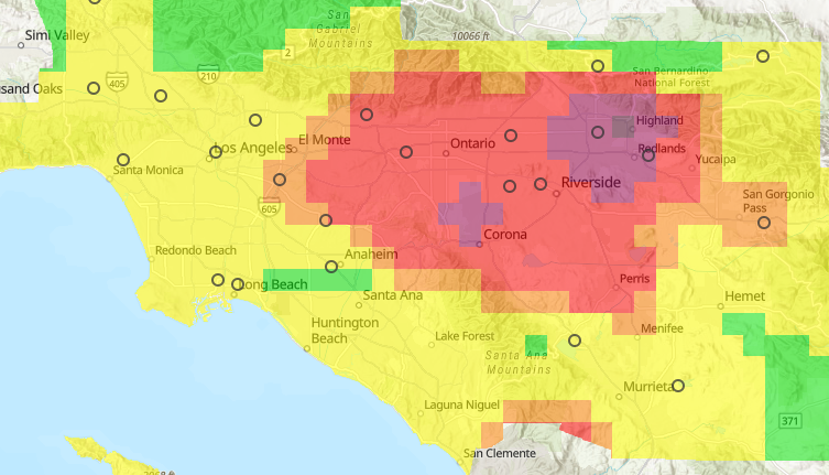 Air quality map