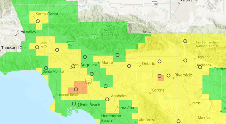 Air quality map