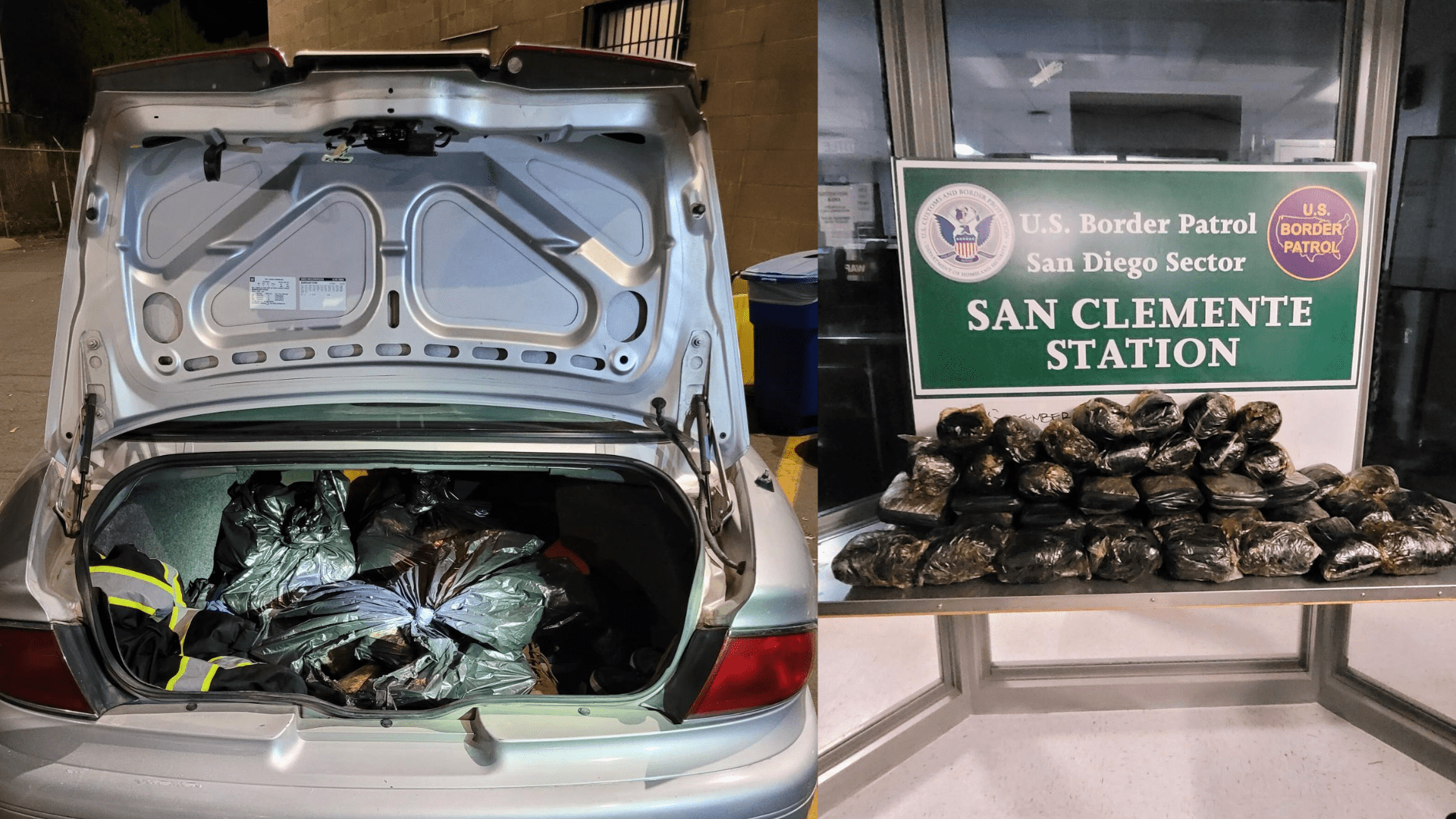 Border patrol agents discovered around 105 pounds of fentanyl pills being smuggled into Orange County on September 20, 2024. (U.S. Customs and Border Protection)