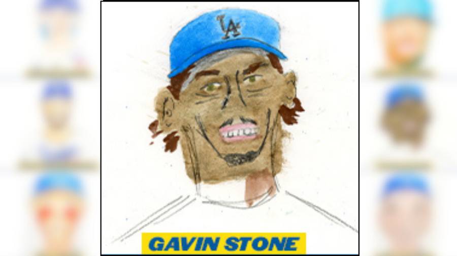 Childhood cancer patients from UCLA Health drew their favorite Dodgers player as part of Childhood Cancer Awareness Night at Dodger Stadium on Sept. 9, 2024. (Los Angeles Dodgers)