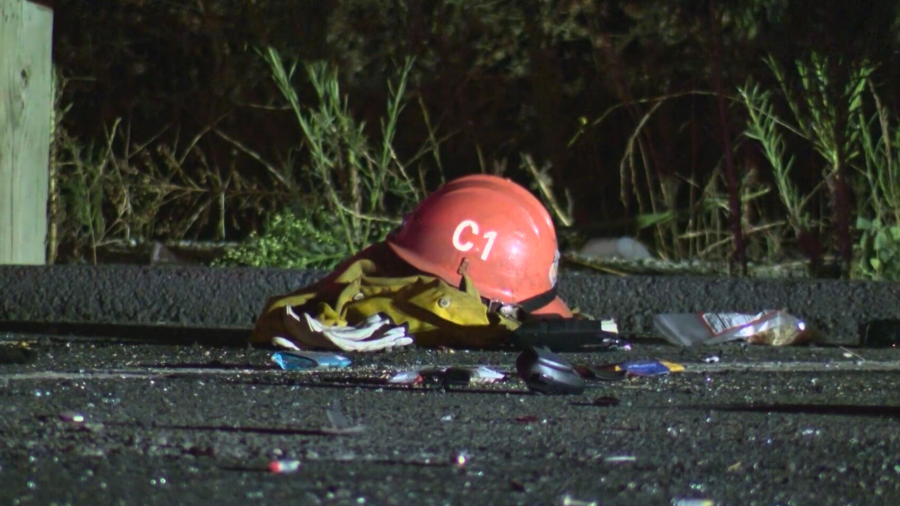 Irvine firefighter truck crash