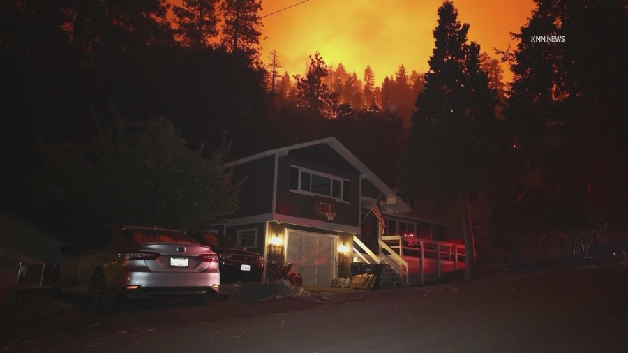 Dozens of homes have been destroyed as the Bridge Fire continues burning in the San Gabriel Mountains of Los Angeles and San Bernardino counties. (KNN)