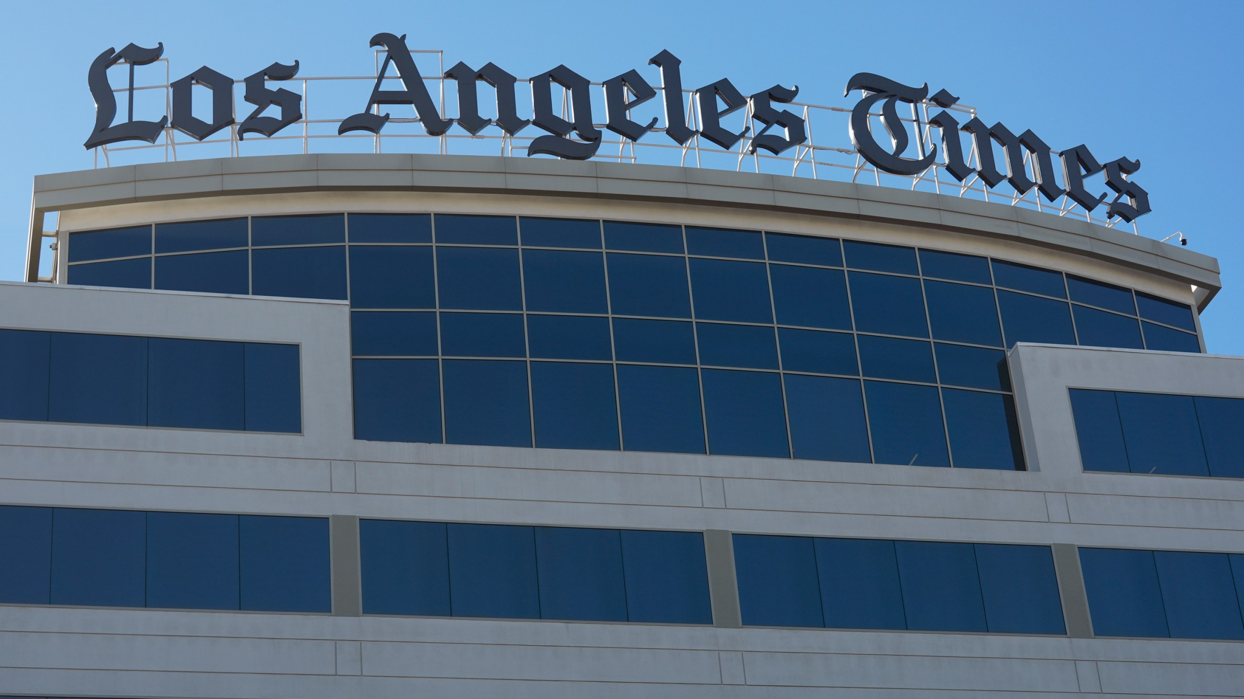 The Los Angeles Times newspaper headquarters is shown in El Segundo, Calif., Jan. 23, 2024. (AP Photo/Damian Dovarganes, File)