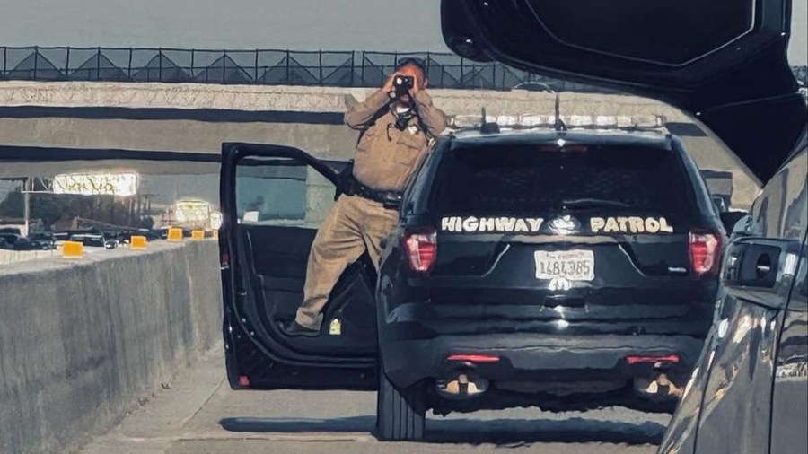 CHP fleeing suspect arrest