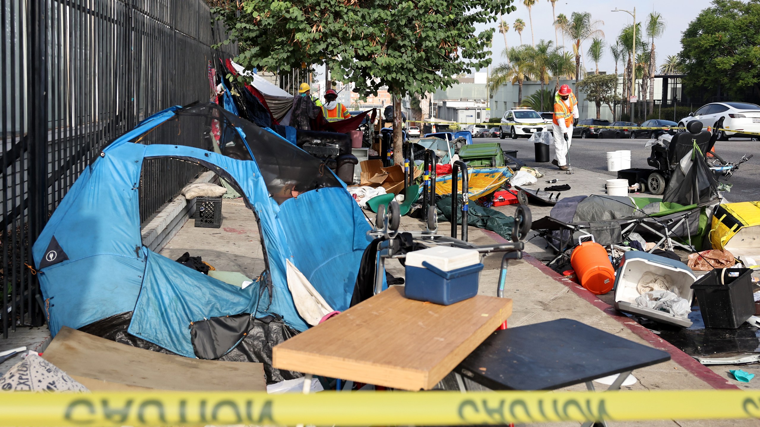 Homeless encampment