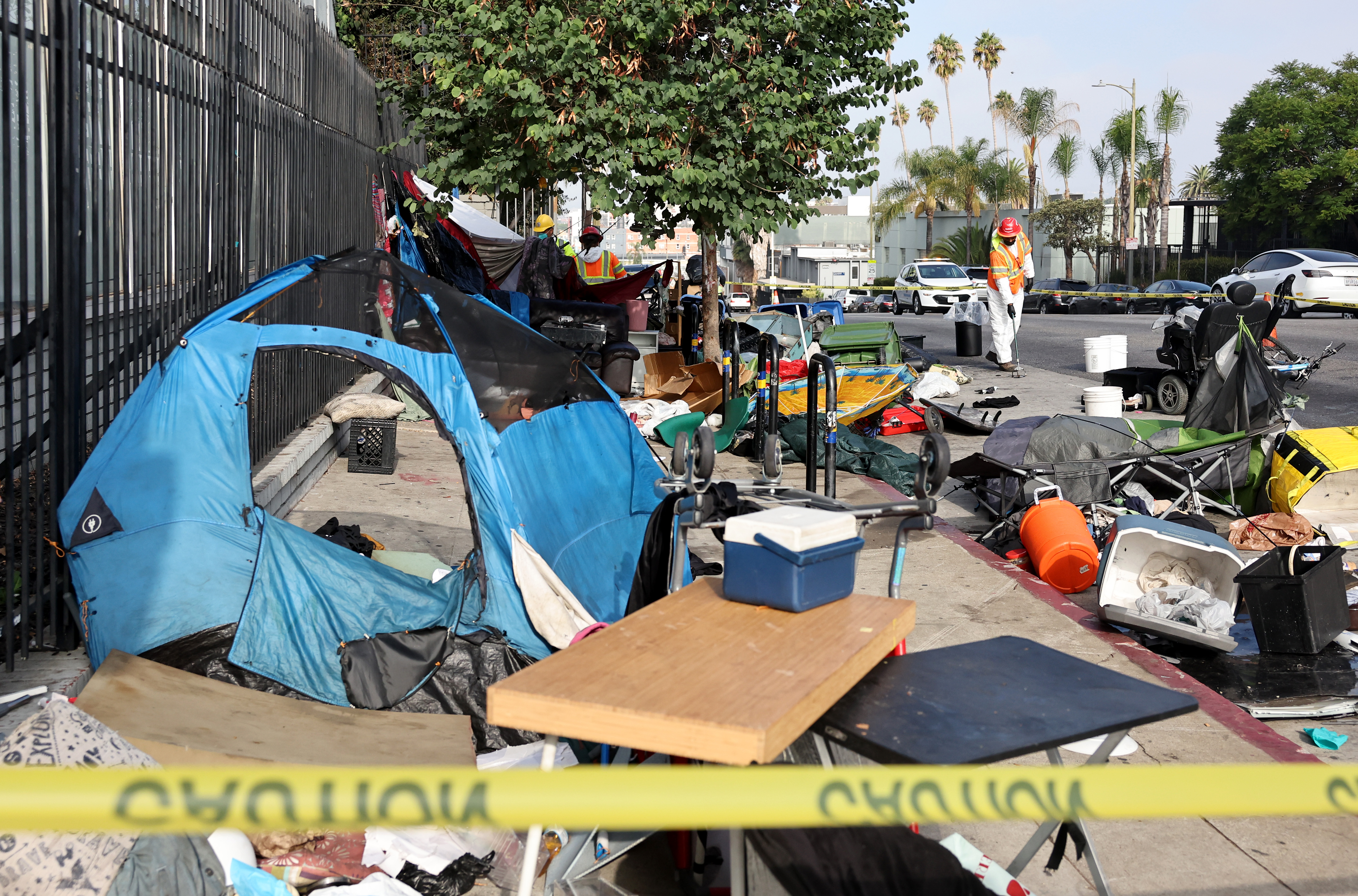 Homeless encampment