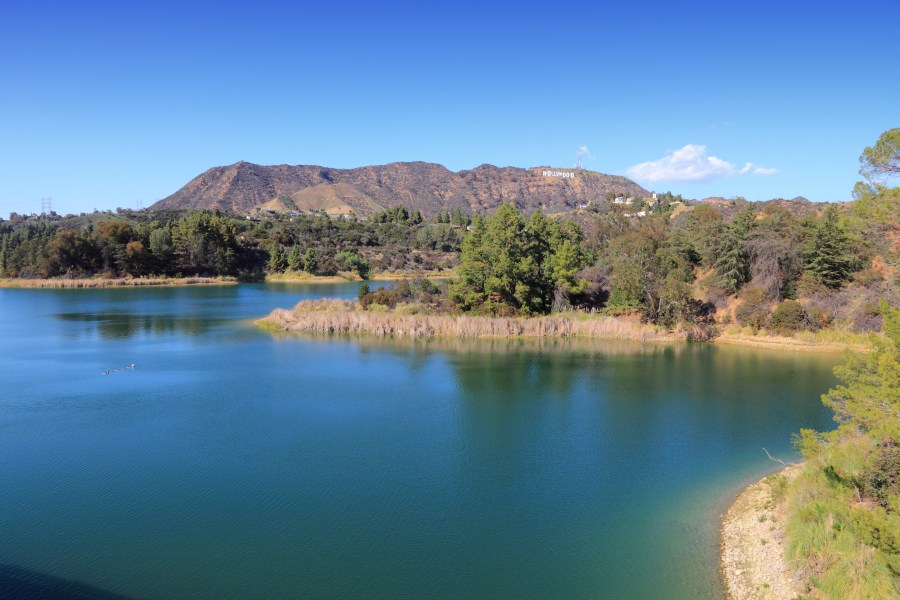 Hollywood Reservoir landscape in Southern California. (Getty Images)