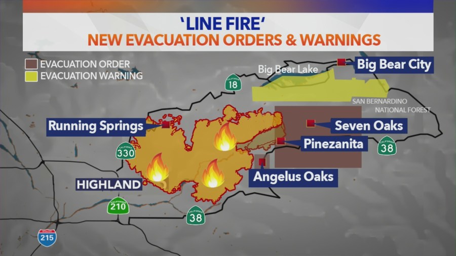 Line Fire Map