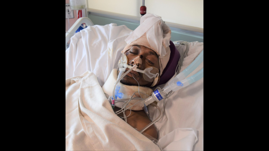 A male patient around 30-40 years old who was found injured in Compton remains hospitalized. (St. Francis Medical Center)