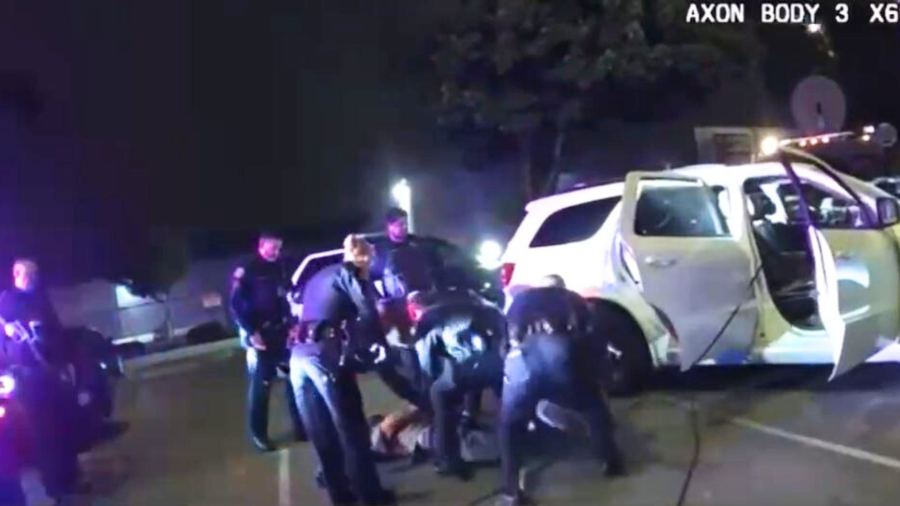 Police lifted the suspect out of his SUV in Pomona after he barricaded himself inside on Oct. 16, 2024. (Upland Police Department)