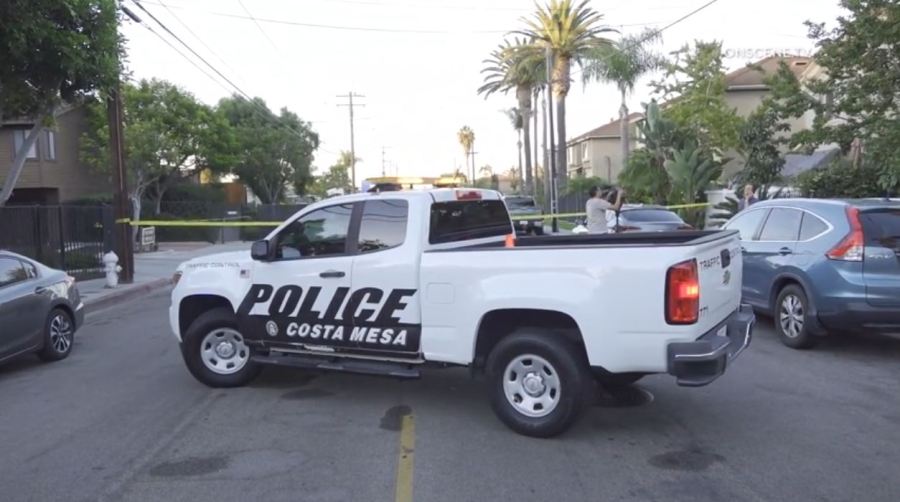 A suspect was arrested after a woman's body was discovered in the backyard of a Costa Mesa home on Oct. 22, 2024. (OnScene.TV)