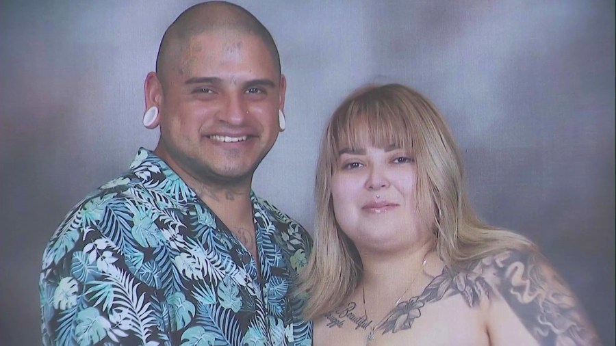 Sarina Rodriguez and her boyfriend, Franko Martinez, are seen in a photo provided by family.