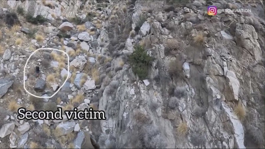 The second hiker was airlifted to safety after crews transported the injured hiker. (@rsoaviation)