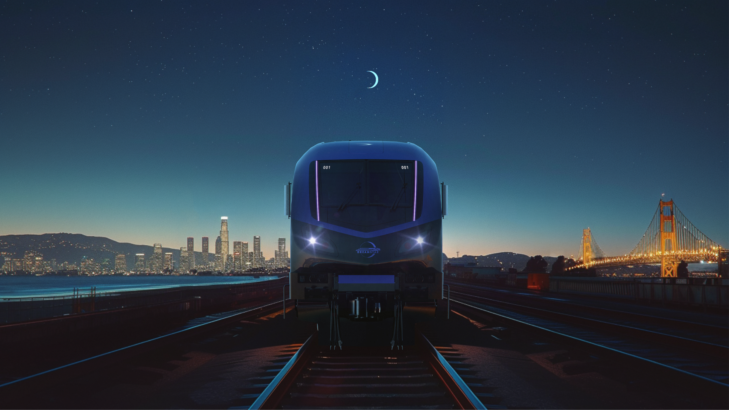 A rendering of a Dreamstar Lines train car. Dreamstar hopes to launch new overnight passenger rail service between San Francisco and Los Angeles. (Dreamstar Lines Inc.)