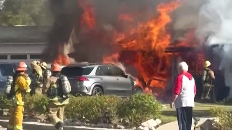 A man and two dogs were killed in a house fire at a La Habra home on Nov. 30, 2024.