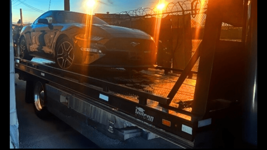 Three stolen vehicles wee found during a statewide retail theft crackdown. (California Highway Patrol)