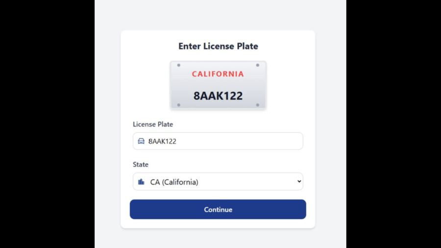 Photo of an fradulent online payment page when scanning the fake QR codes placed on parking kiosks and meters around downtown Riverside. (City of Riverside)