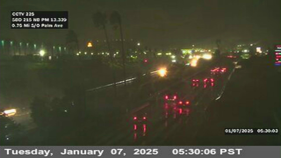 15 Freeway rain