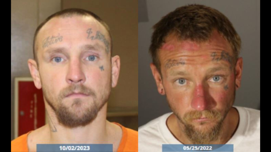 The suspect, Ronalee Barrett Stanberry, 37, is seen in booking photos from the Fontana Police Department.