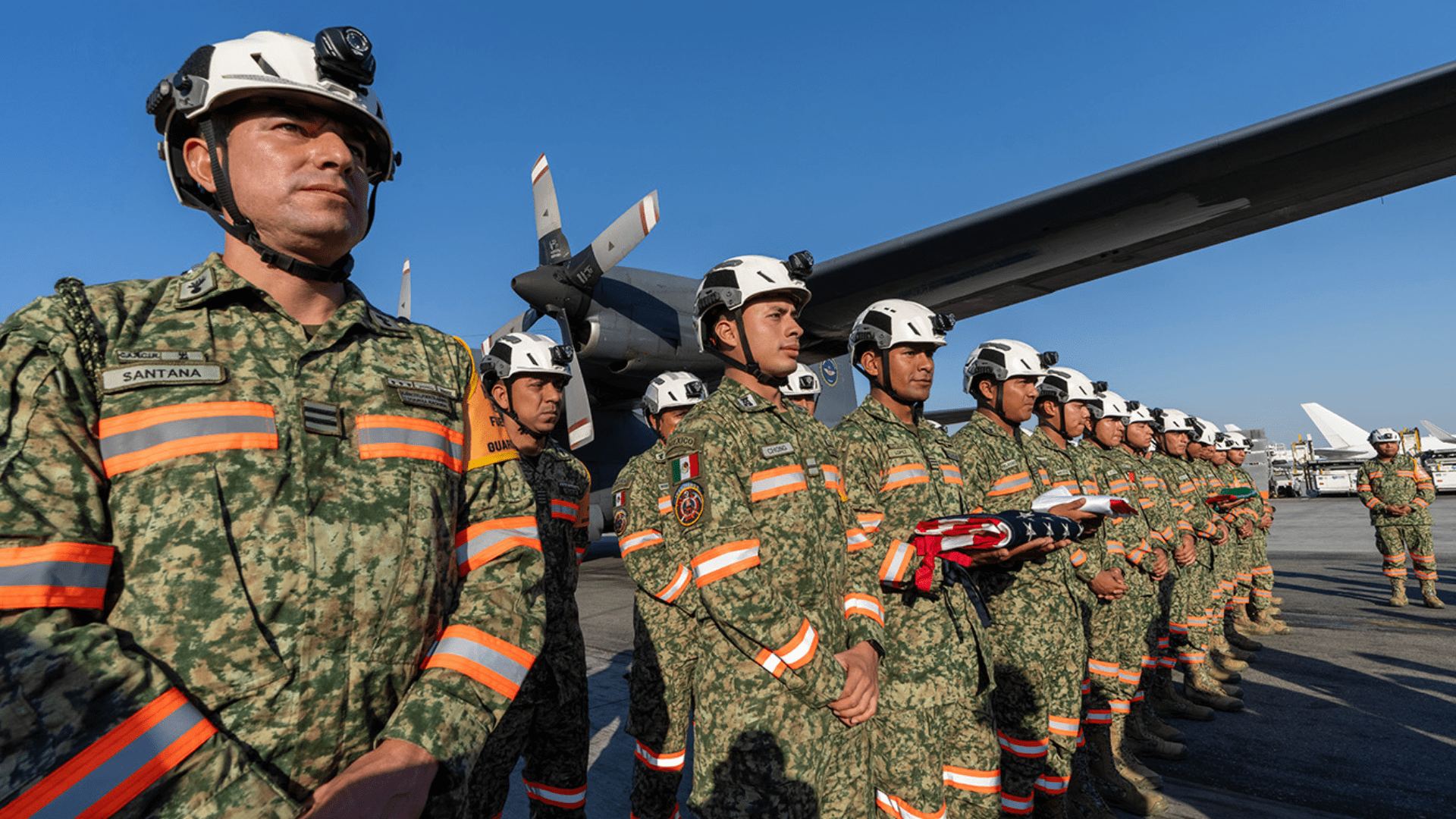 72 firefighters from Mexico landed in Los Angeles on Jan. 11, 2025 to help the state's ongoing wildfire efforts. (State of California)
