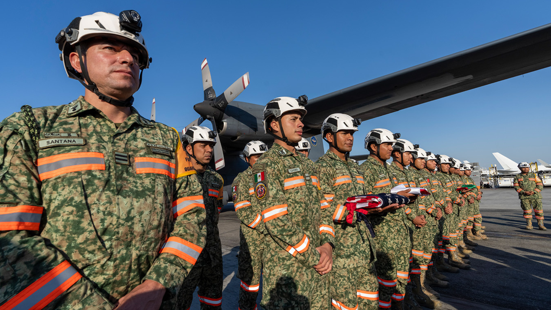 72 firefighters from Mexico landed in Los Angeles on Jan. 11, 2025 to help the state's ongoing wildfire efforts. (State of California)