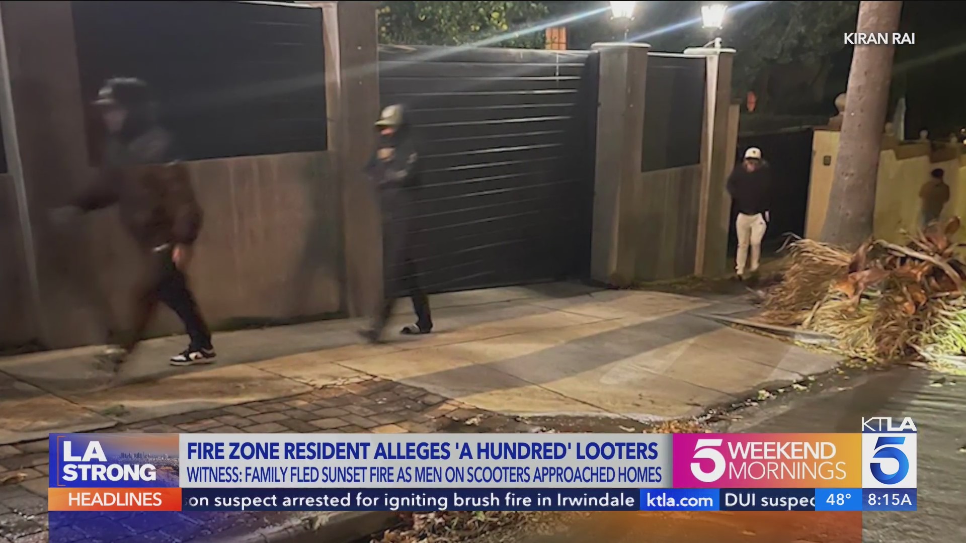 Sunset Fire evacuee describes flood of looters in her area