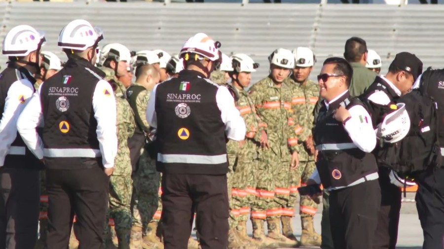72 firefighters from Mexico landed in Los Angeles on Jan. 11, 2025 to help the state's ongoing wildfire efforts. (State of California)