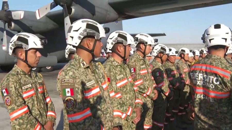 72 firefighters from Mexico landed in Los Angeles on Jan. 11, 2025 to help the state's ongoing wildfire efforts. (State of California)