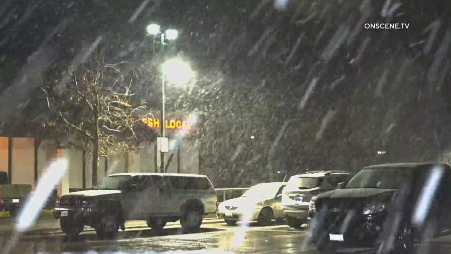 San Bernardino Mountains snow