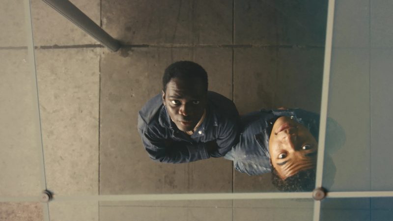 This image released by Amazon/MGM shows Ethan Herisse, left, and Brandon Wilson in a promotional photo for the film "Nickel Boys." (Orion Pictures/Amazon/MGM via AP)