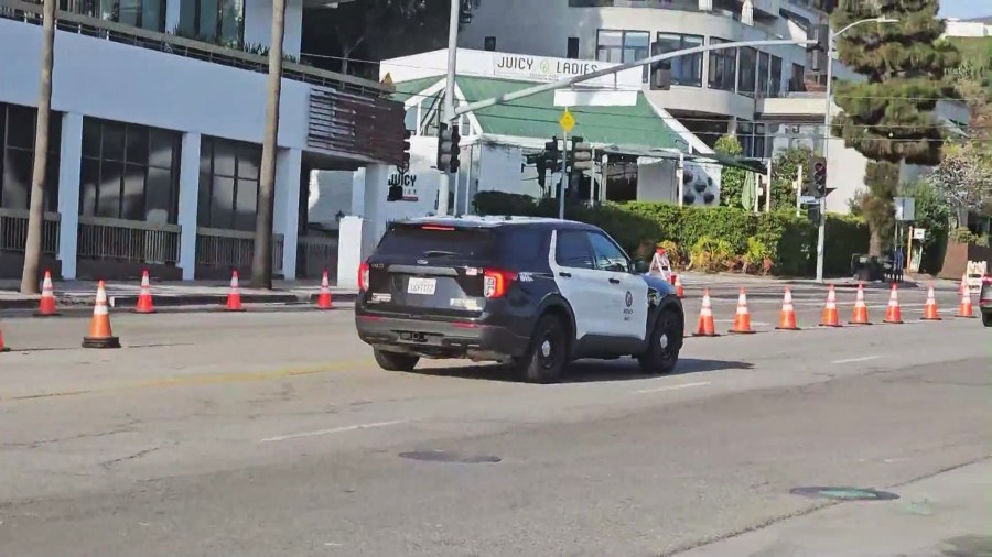 A surge of law enforcement will be present as Pacific Coast Highway reopens to the public on Sunday, Feb. 2, 2025 for the first time since the Palisades fire erupted on Jan. 7, 2025. (KTLA)