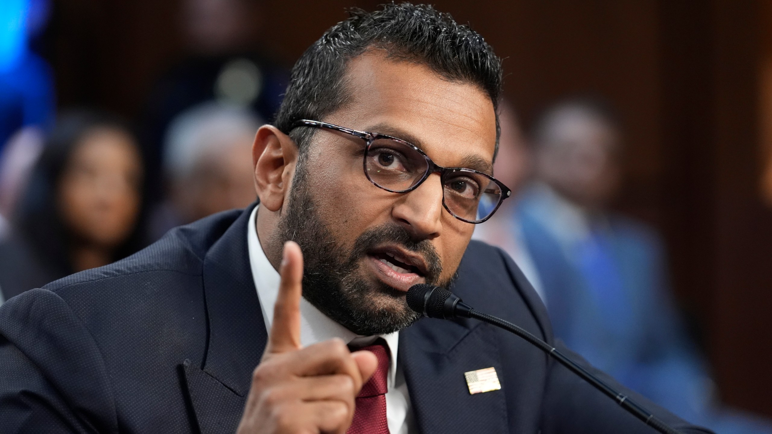 Kash Patel, President Donald Trump's choice to be director of the FBI, appears before the Senate Judiciary Committee for his confirmation hearing, at the Capitol in Washington, Thursday, Jan. 30, 2025. (AP Photo/J. Scott Applewhite)