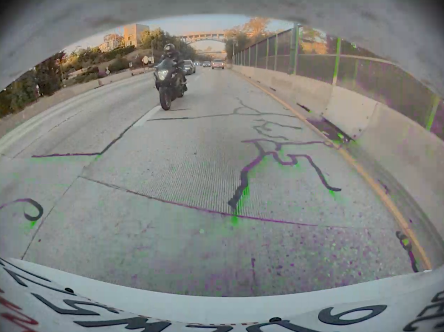 Motorcyclist road rage