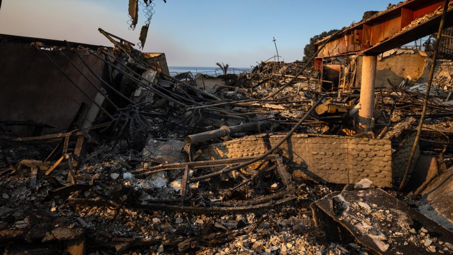 Palisades Fire debris
