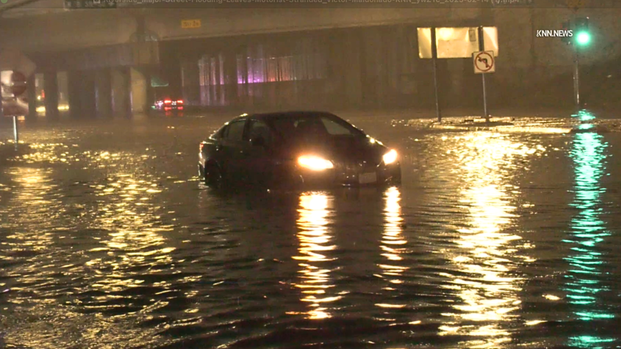 Riverside motorist stranded