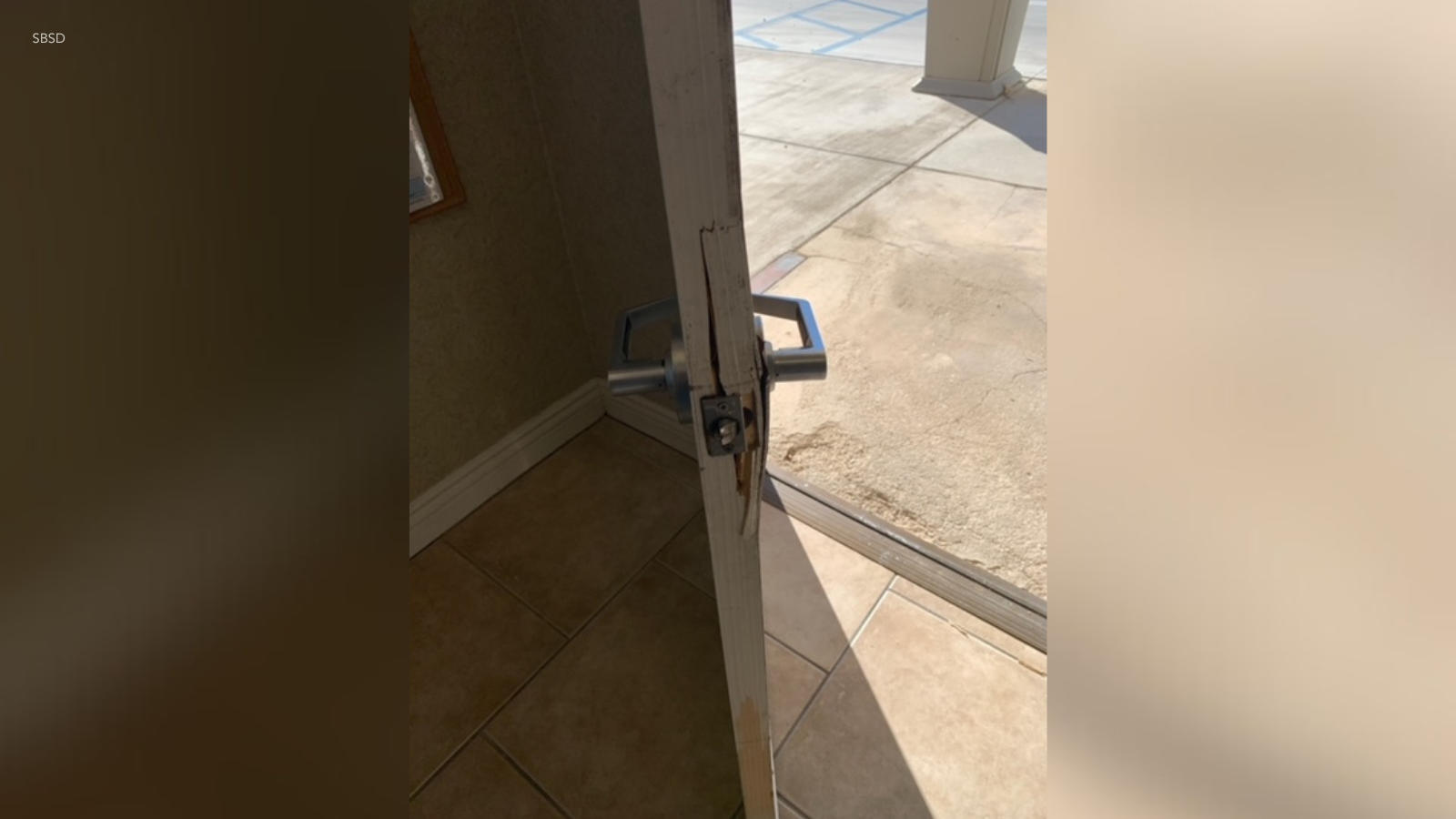 SBSD broken door
