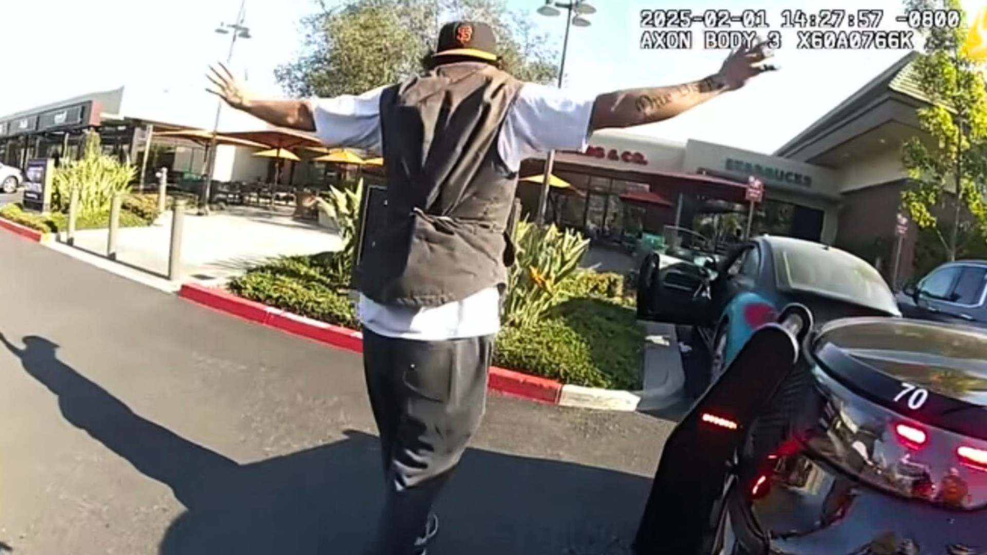 Two auto theft suspects were arrested in Irvine after they were tracked down using Apple Airpods' location tracking capabilities on Feb. 1, 2025. (Irvine Police Department)