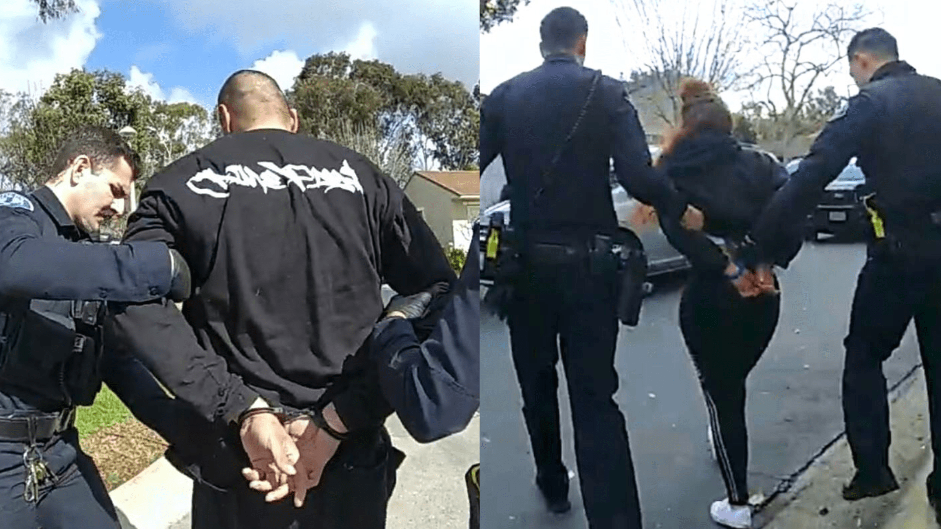 Two suspects in a stolen vehicle were arrested after leading police on a pursuit in Orange County.