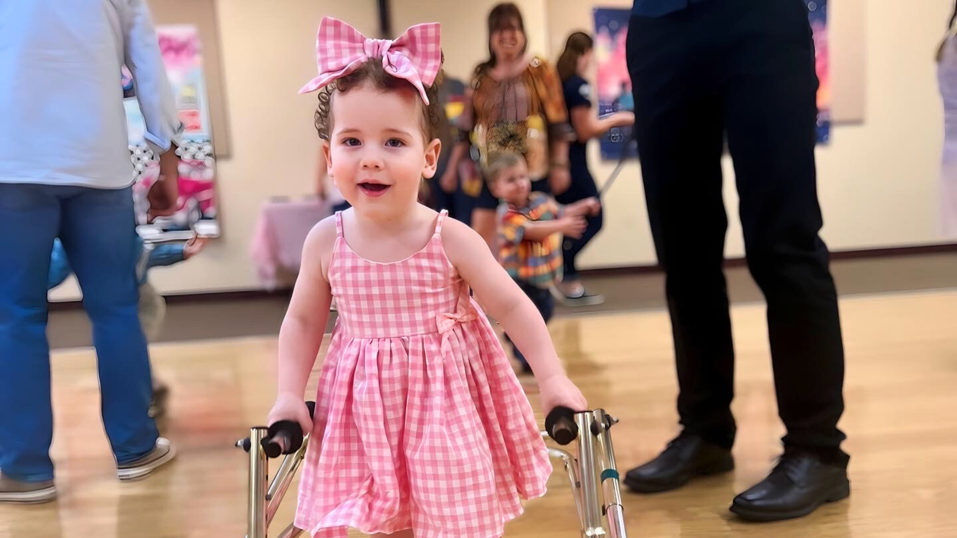 Harlow Prado, 3, was diagnosed with a rare and terminal neurodegenerative disease called TUBB4A leukodystrophy. The disease affects only 200 children in the world. Her family is working to raise enough money for a life-saving gene therapy treatment. (Prado Family)