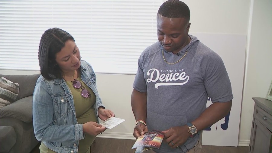 Nnamdi Ohaeri, Sr. speaks to KTLA's Shelby Nelson about his son, Deuce on Feb. 21, 2025. (KTLA)