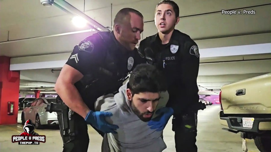 The suspect, Ryan Abdelrahim, was arrested for allegedly trying to meet up with a 14-year-old boy for sexual purposes in Glendale on Feb. 19, 2025. (People vs. Preds)