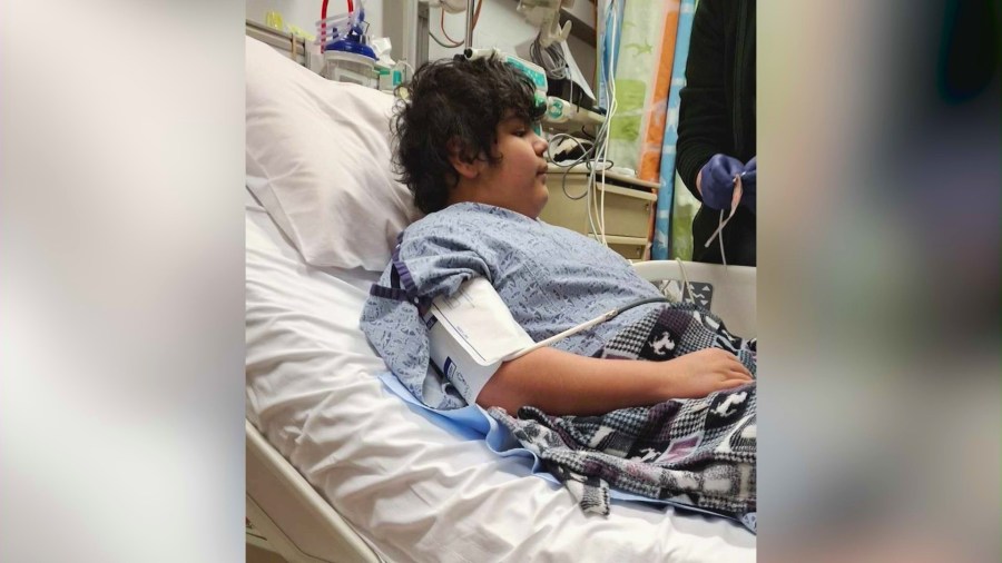 Ymiliano Hernandez is on the mend after he received a partial heart transplant at Loma Linda Children’s Hospital on Jan. 21, 2025. (Hernandez Family)