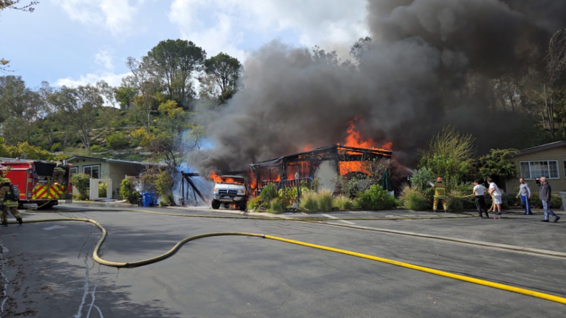 Calabasas mobile home fire