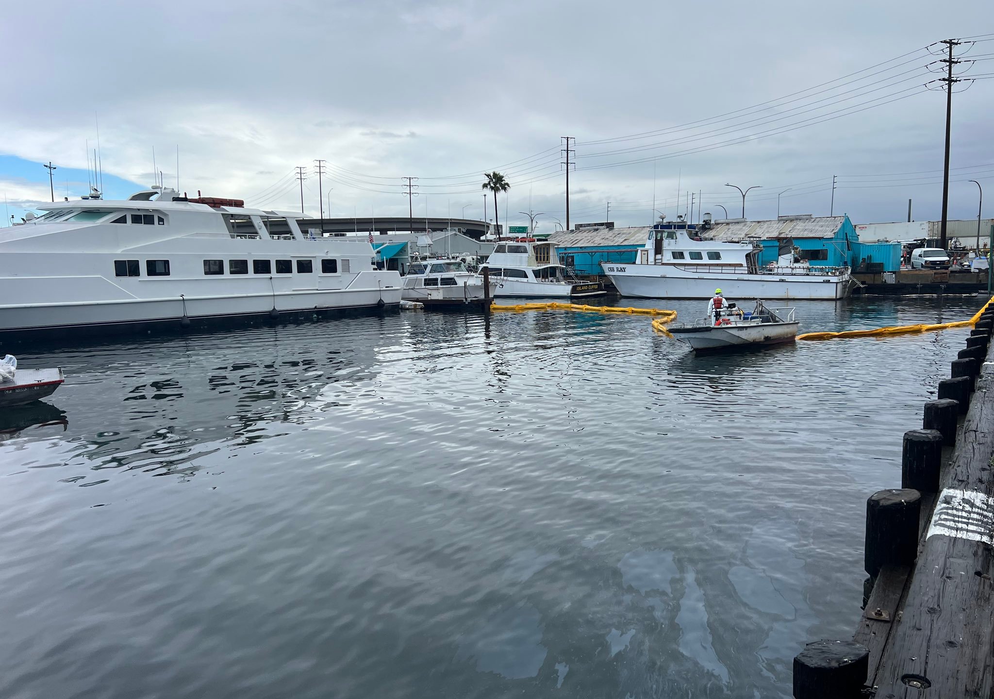 Port of Long Beach oil sheen