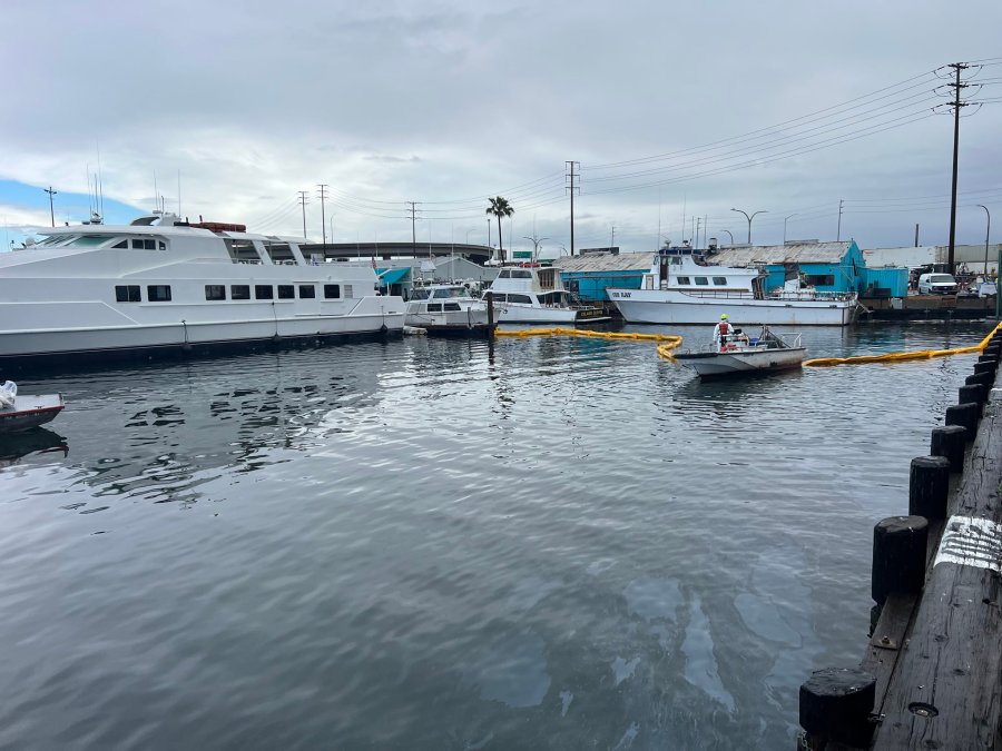 Port of Long Beach oil sheen